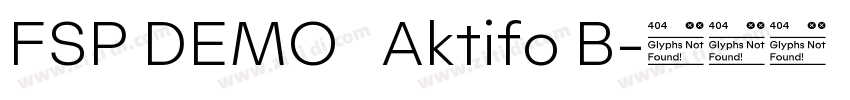 FSP DEMO   Aktifo B字体转换